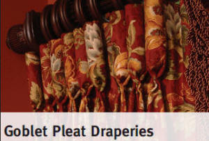 Goblet drapery pleats